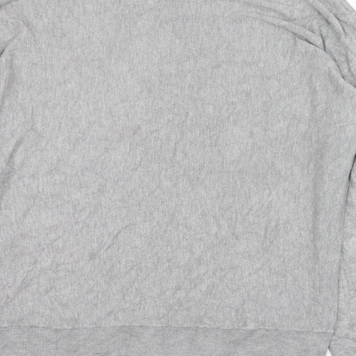 Noisy may Womens Grey Round Neck  Viscose Pullover Jumper Size L