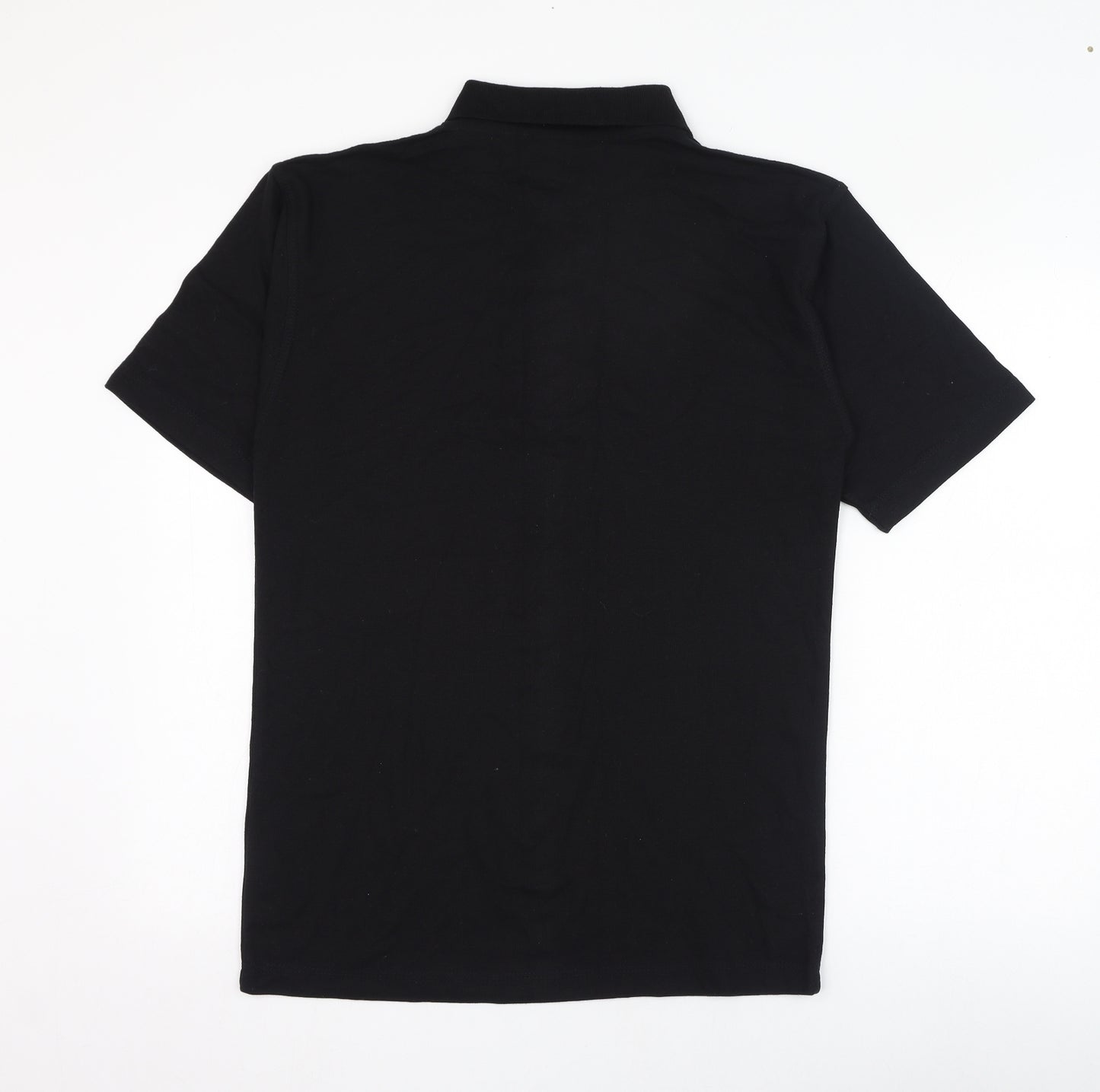 Ultimate Mens Black  Polyester  Polo Size M Collared Pullover