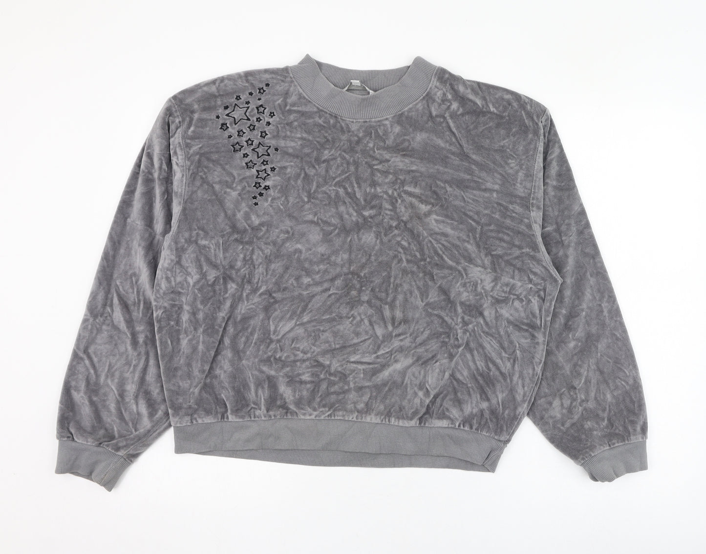Amara Reya Womens Grey  Polyester Pullover Sweatshirt Size 16  Pullover - Star