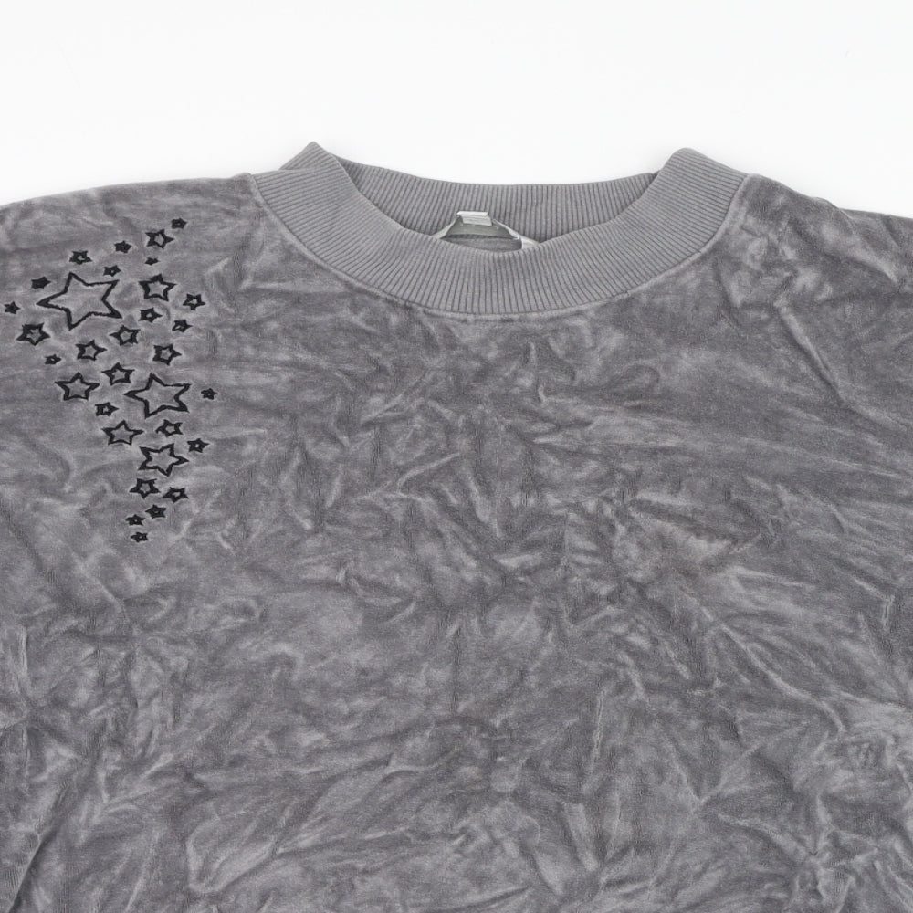 Amara Reya Womens Grey  Polyester Pullover Sweatshirt Size 16  Pullover - Star