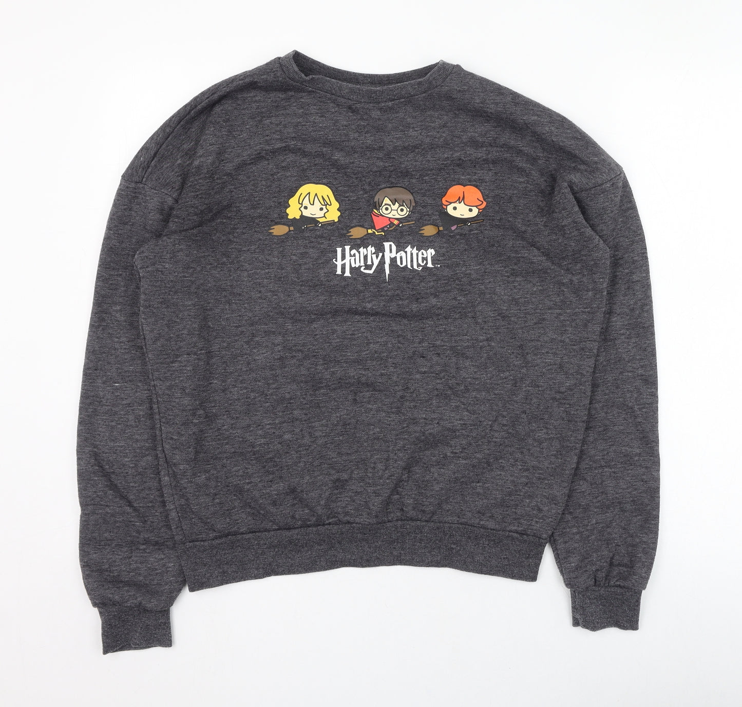 Primark Womens Grey  Polyester Pullover Sweatshirt Size 6  Pullover - Harry Potter
