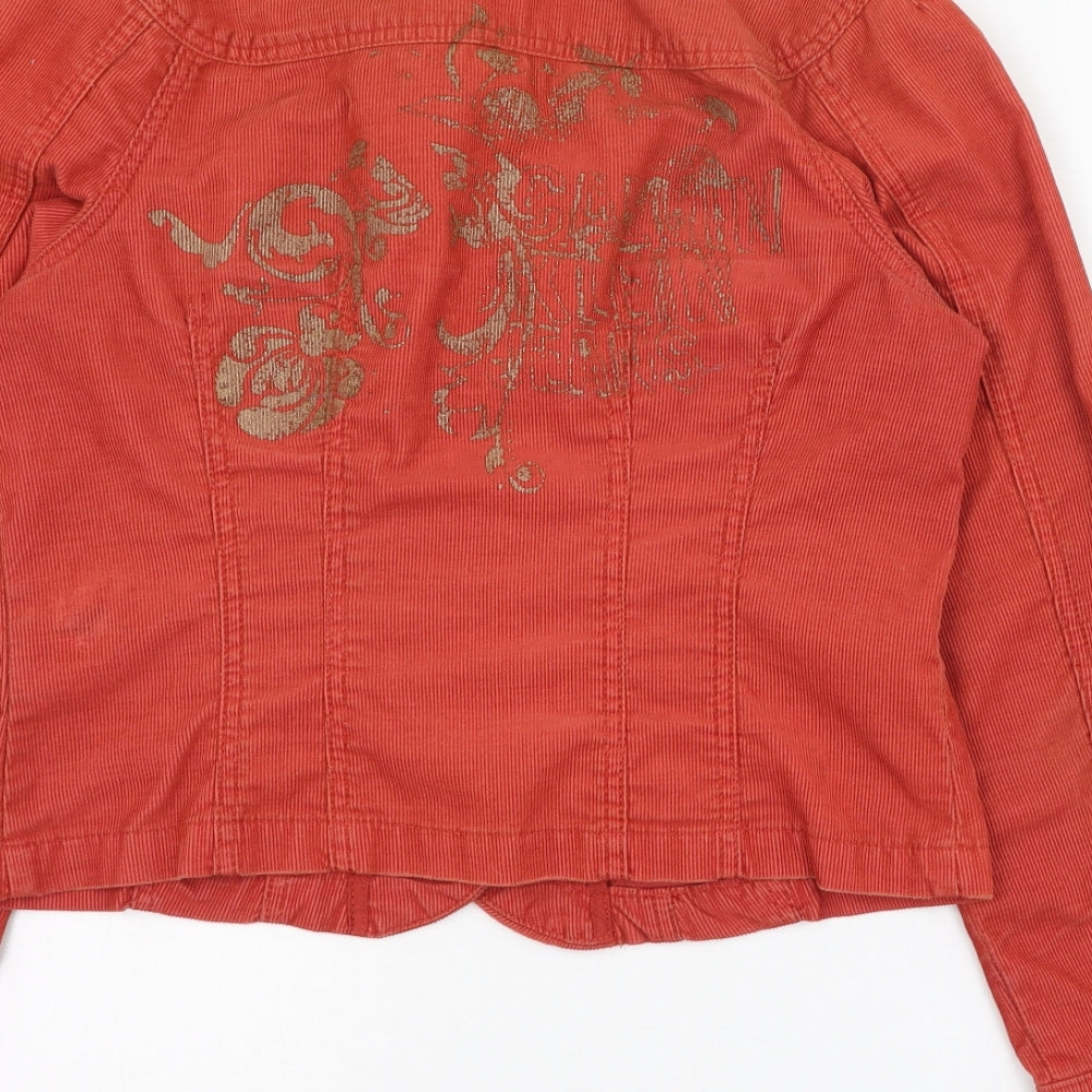 Calvin Klein Womens Red   Jacket  Size L  Button