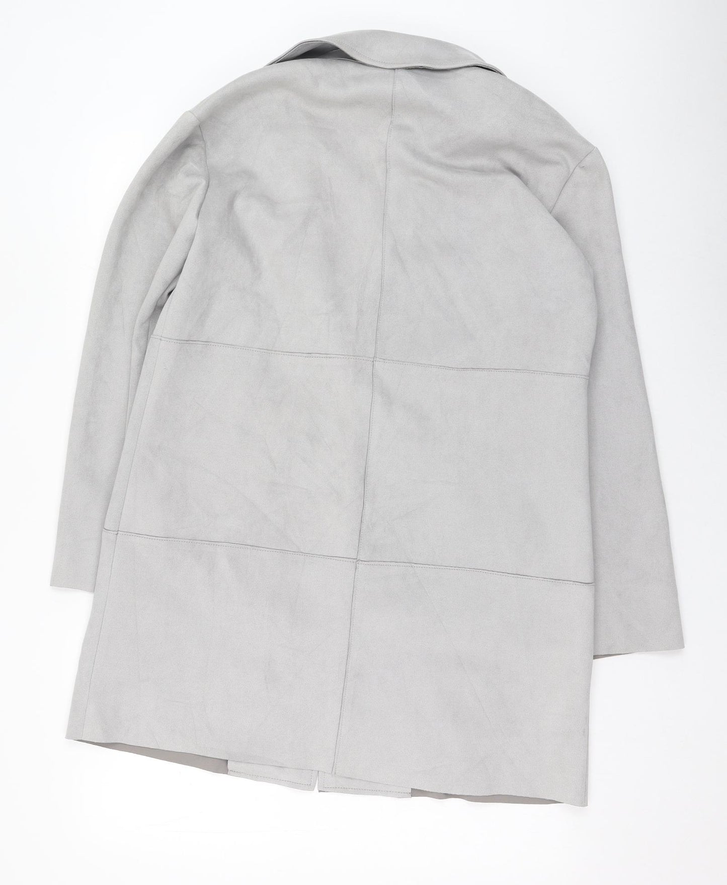Primark Womens Grey   Overcoat Coat Size 12  Button