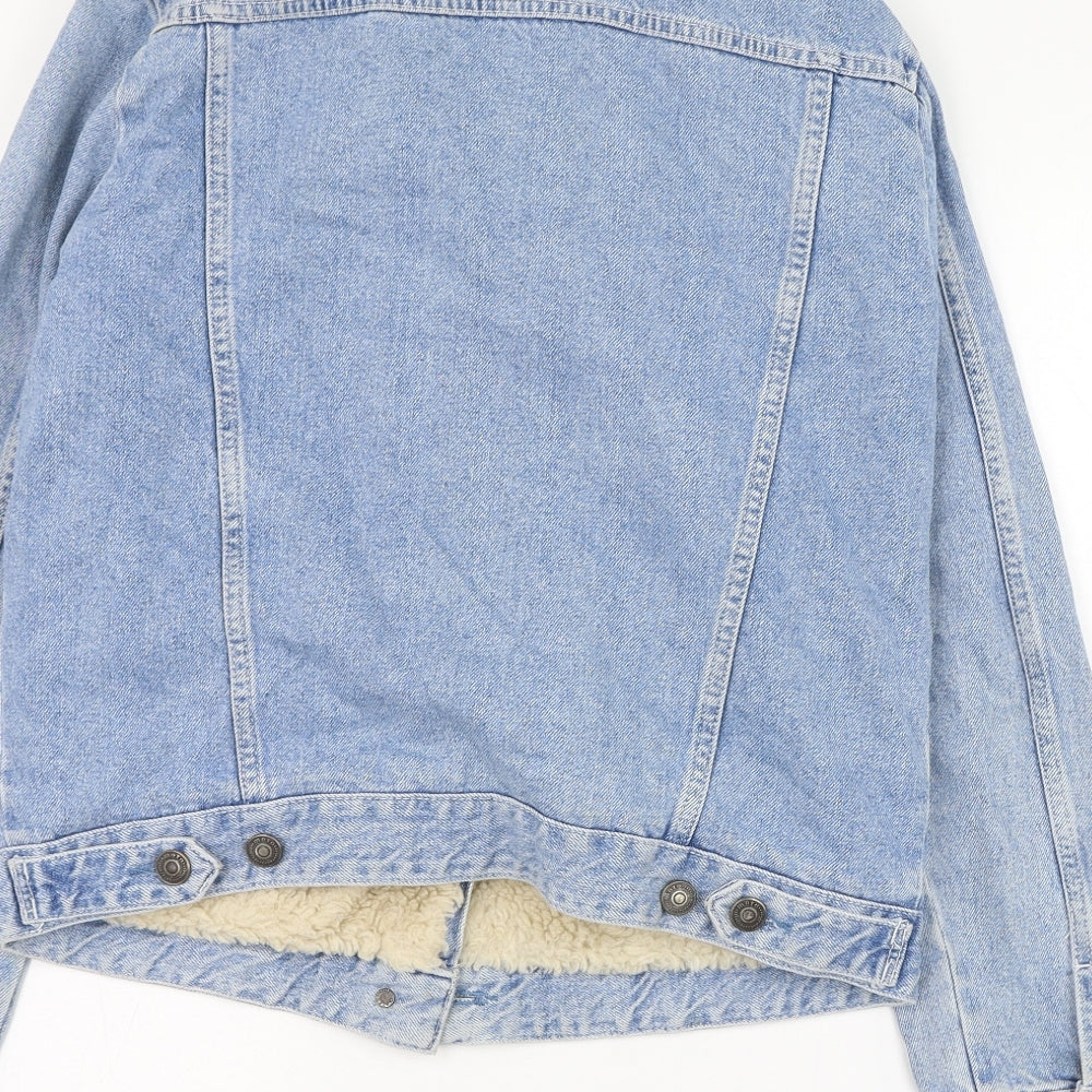 Topshop Womens Blue   Jacket  Size 10  Button