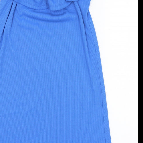 Matalan Girls Blue  Polyester Tank Dress  Size 13 Years  Square Neck Pullover