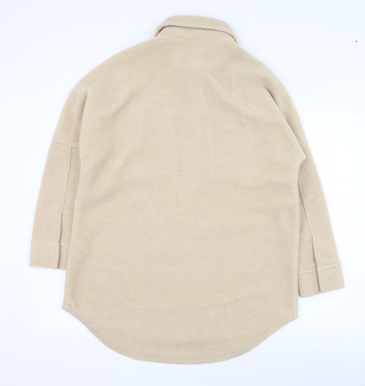 Primark Womens Beige   Overcoat Coat Size 6  Button