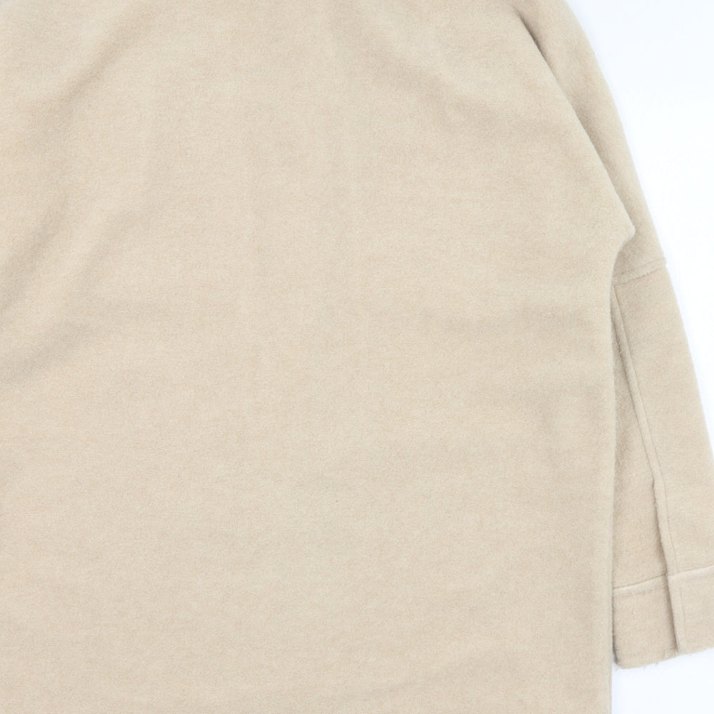 Primark Womens Beige   Overcoat Coat Size 6  Button
