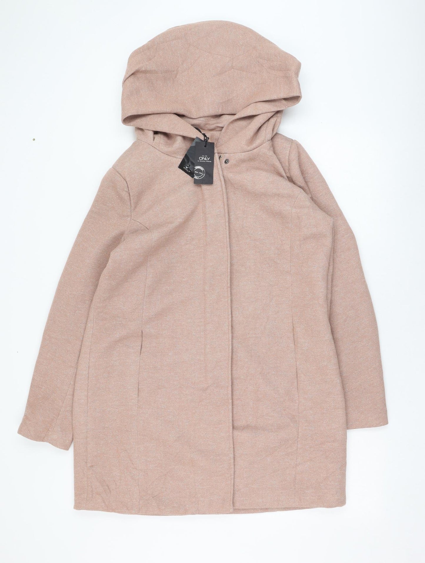 Only Womens Pink   Overcoat Coat Size XL  Zip