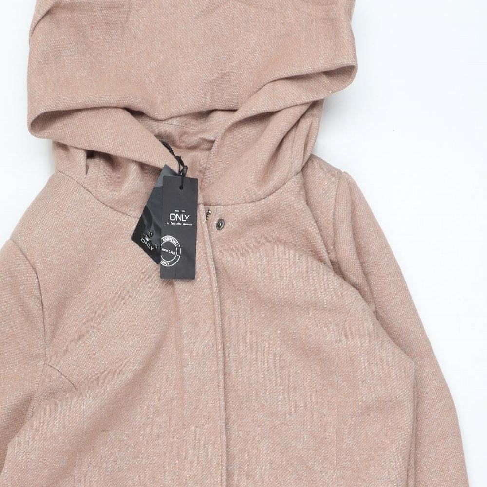 Only Womens Pink   Overcoat Coat Size XL  Zip