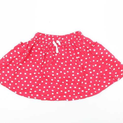 So cute Girls Red Polka Dot Cotton A-Line Skirt Size 18-24 Months
