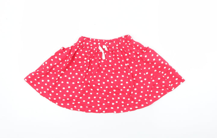 So cute Girls Red Polka Dot Cotton A-Line Skirt Size 18-24 Months