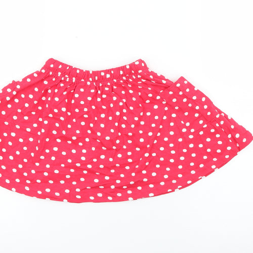 So cute Girls Red Polka Dot Cotton A-Line Skirt Size 18-24 Months