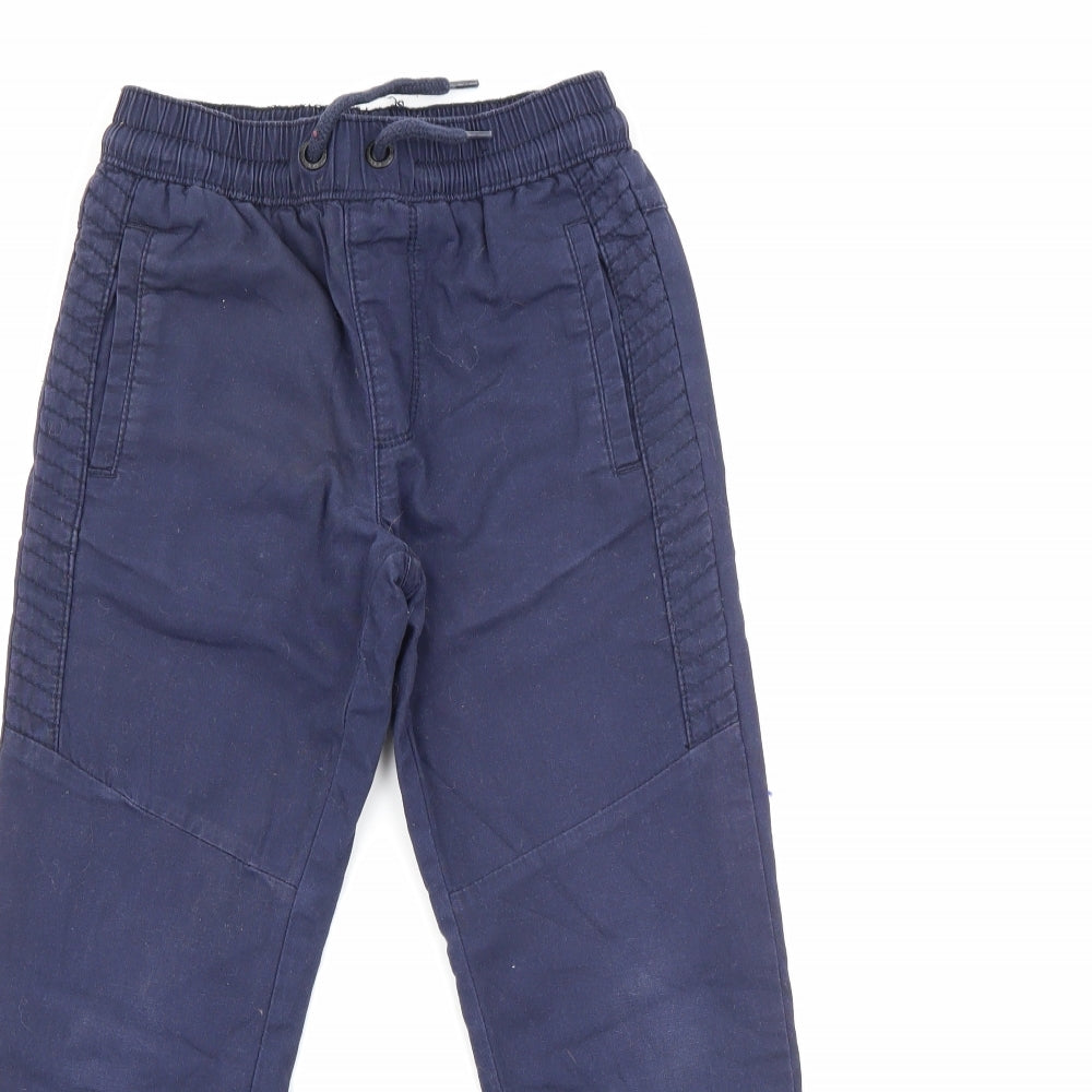 George Boys Blue  Cotton Carpenter Trousers Size 6-7 Years  Regular