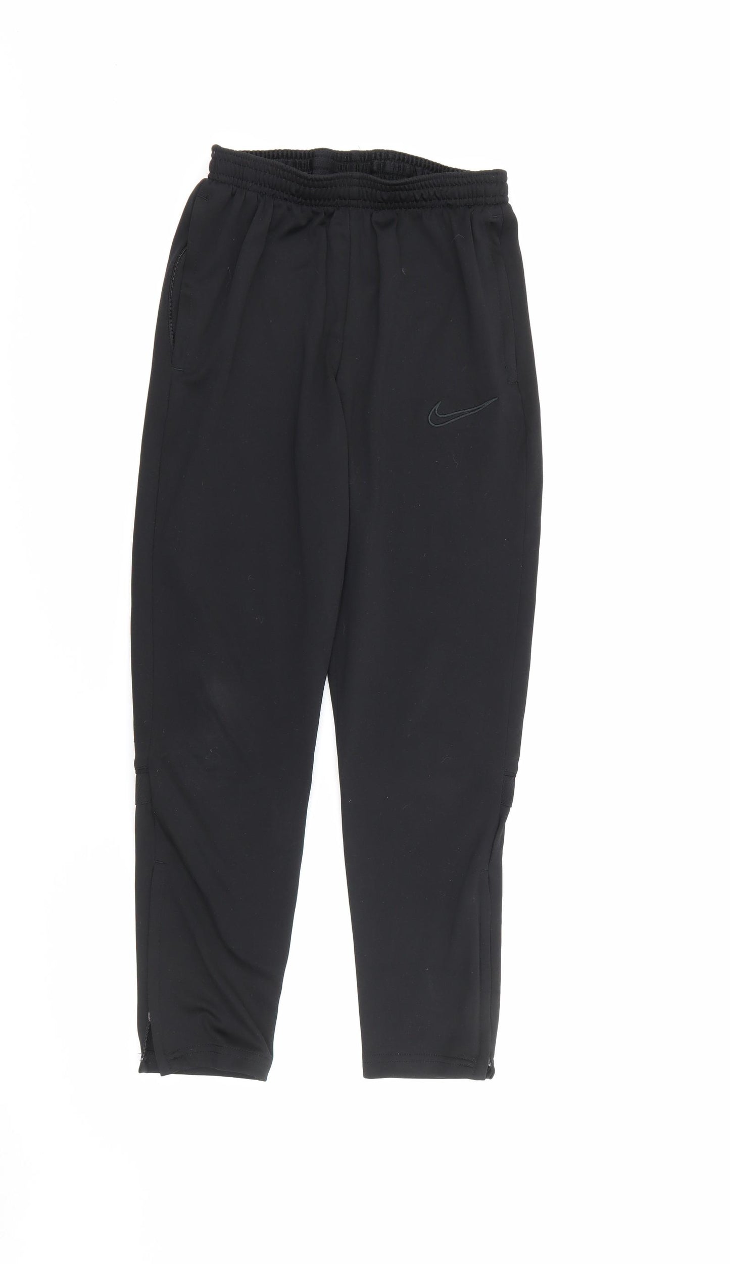 Nike Boys Black  Polyester Jogger Trousers Size 12-13 Years  Regular
