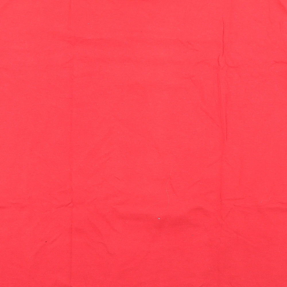 Primark Mens Red  Cotton  T-Shirt Size L Crew Neck