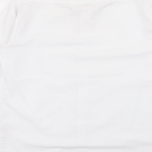 Banner Boys White  Polyester Basic Button-Up Size 13-14 Years Collared Button