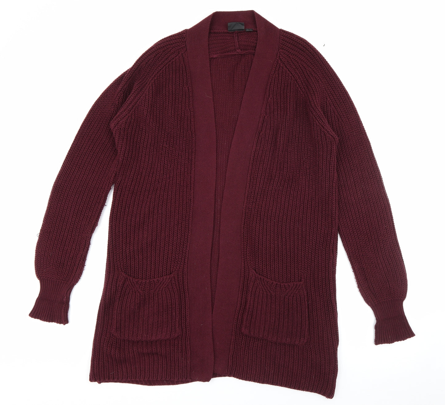 ESMARA Womens Purple V-Neck  Cotton Cardigan Jumper Size 18