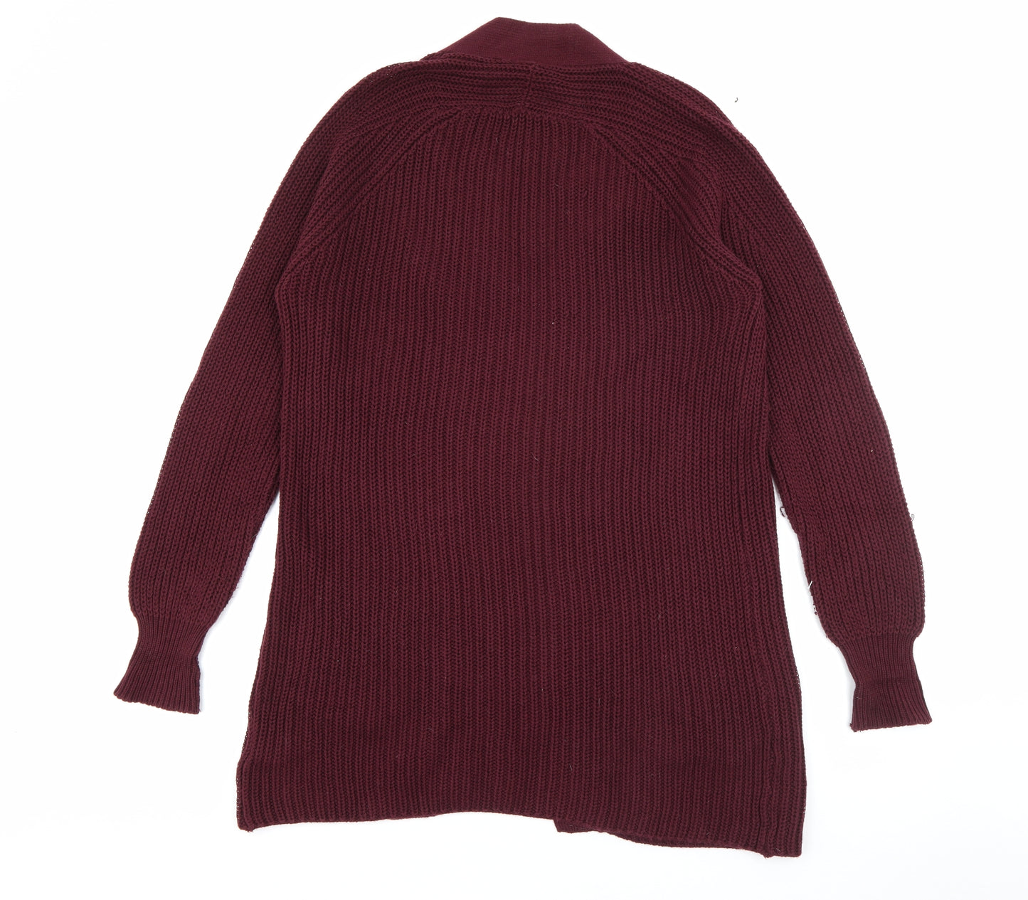 ESMARA Womens Purple V-Neck  Cotton Cardigan Jumper Size 18