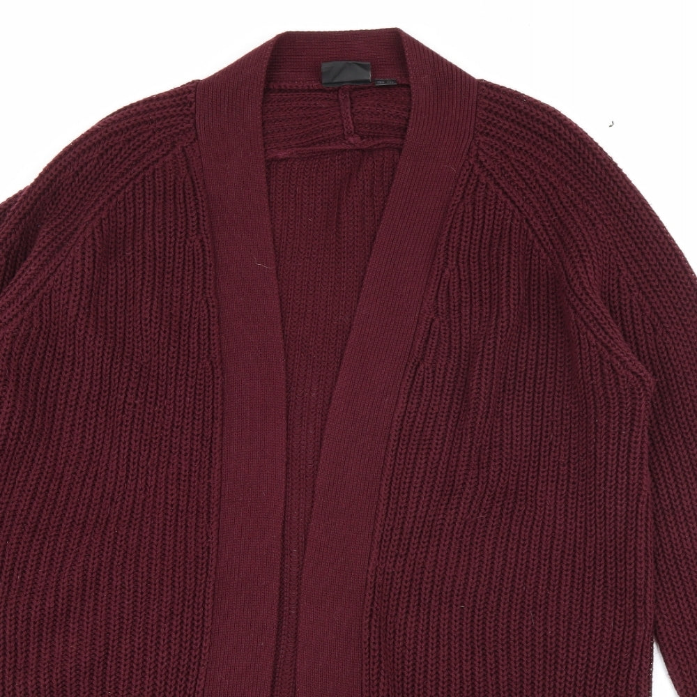 ESMARA Womens Purple V-Neck  Cotton Cardigan Jumper Size 18