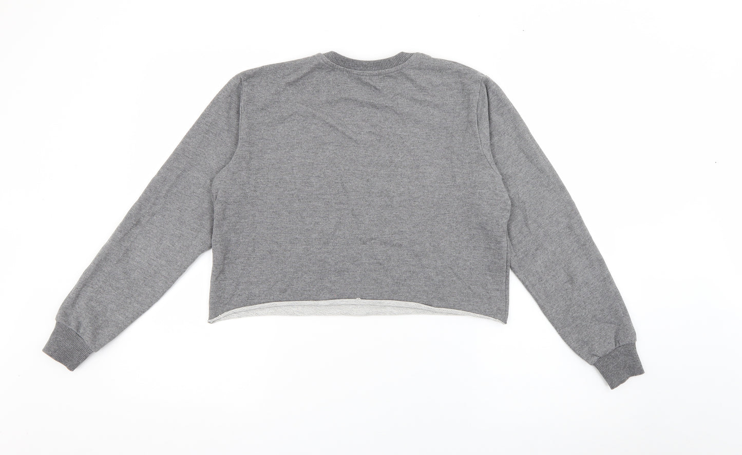 Pull & Bear Womens Grey  Polyester Pullover Sweatshirt Size XS