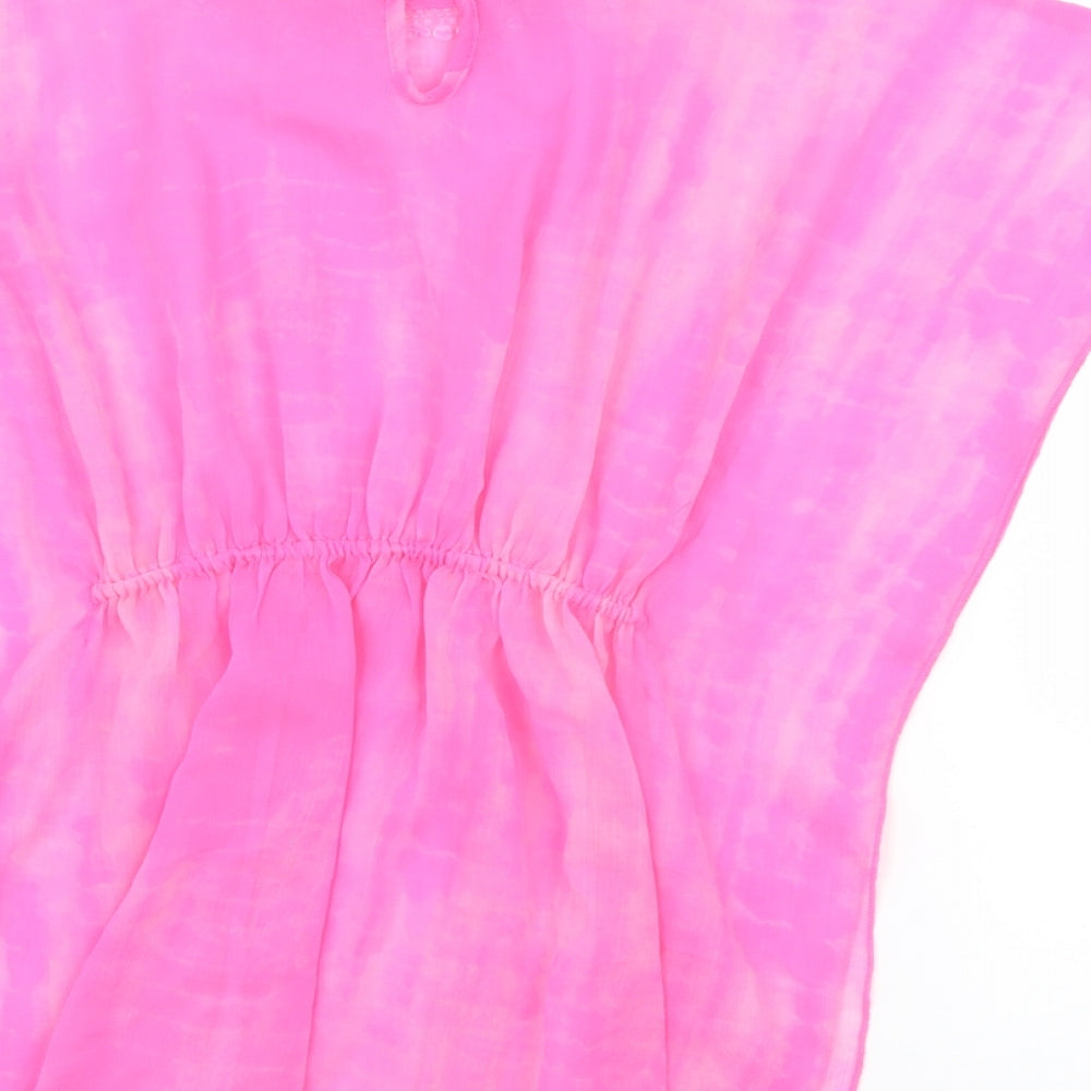 YD Girls Pink  Polyester Kaftan  Size 9-10 Years  Boat Neck