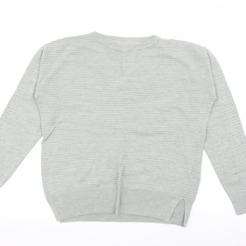 NEXT Womens Green Crew Neck  Viscose Pullover Jumper Size 12