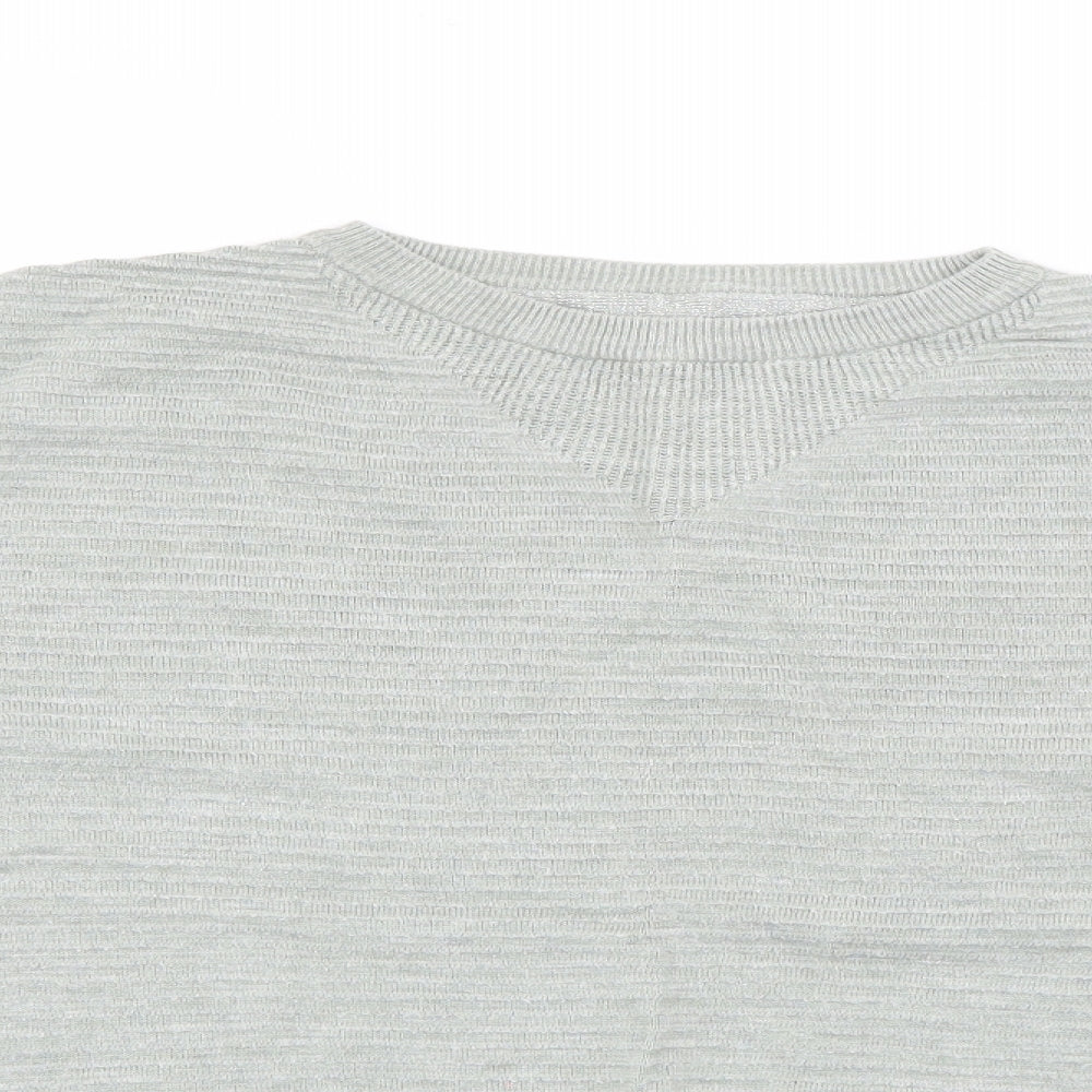 NEXT Womens Green Crew Neck  Viscose Pullover Jumper Size 12