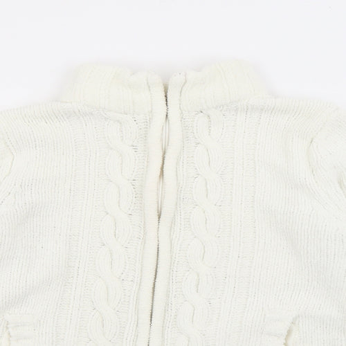 Dixie Womens White   Jacket  Size S  Zip