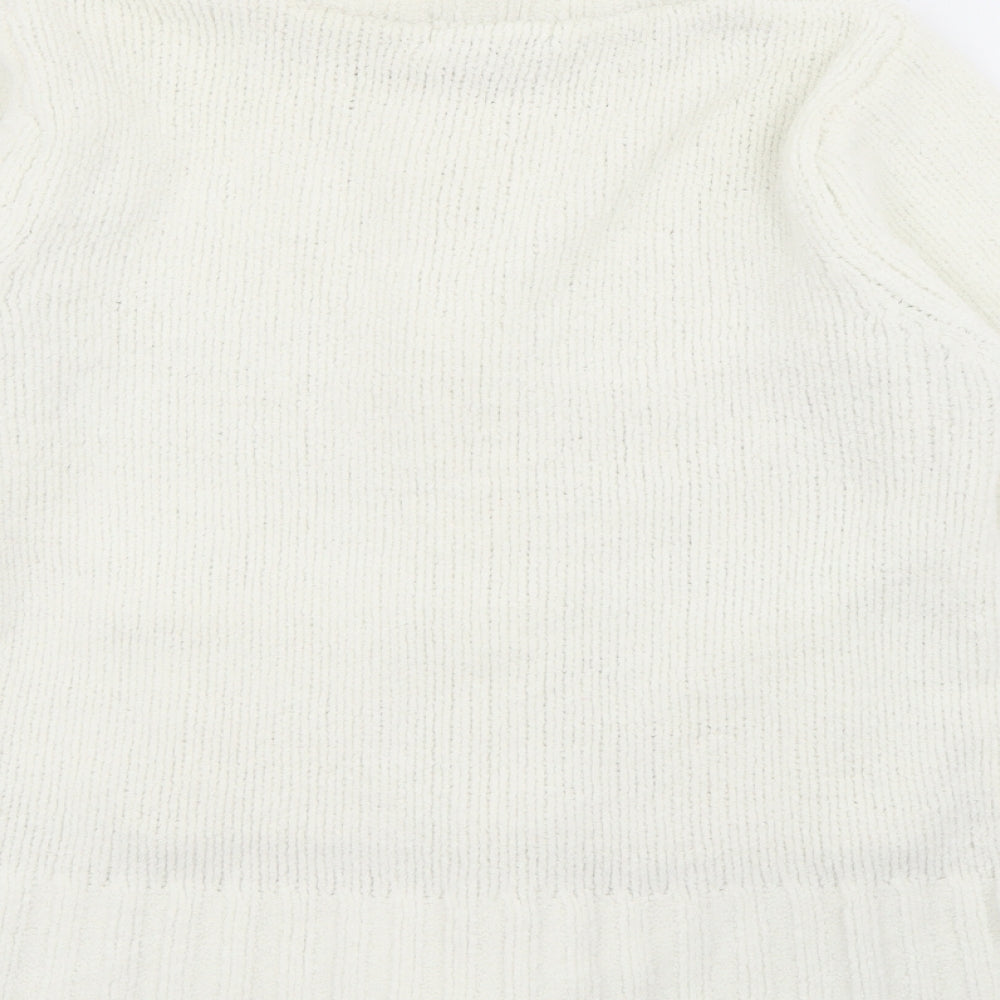 Dixie Womens White   Jacket  Size S  Zip