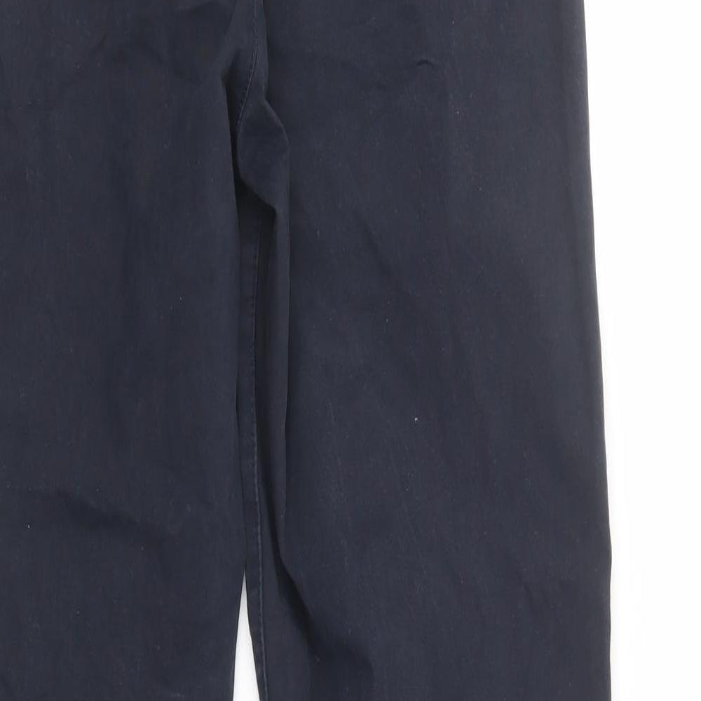 NEXT Mens Blue  Cotton Chino Trousers Size 30 in L31 in Regular Button
