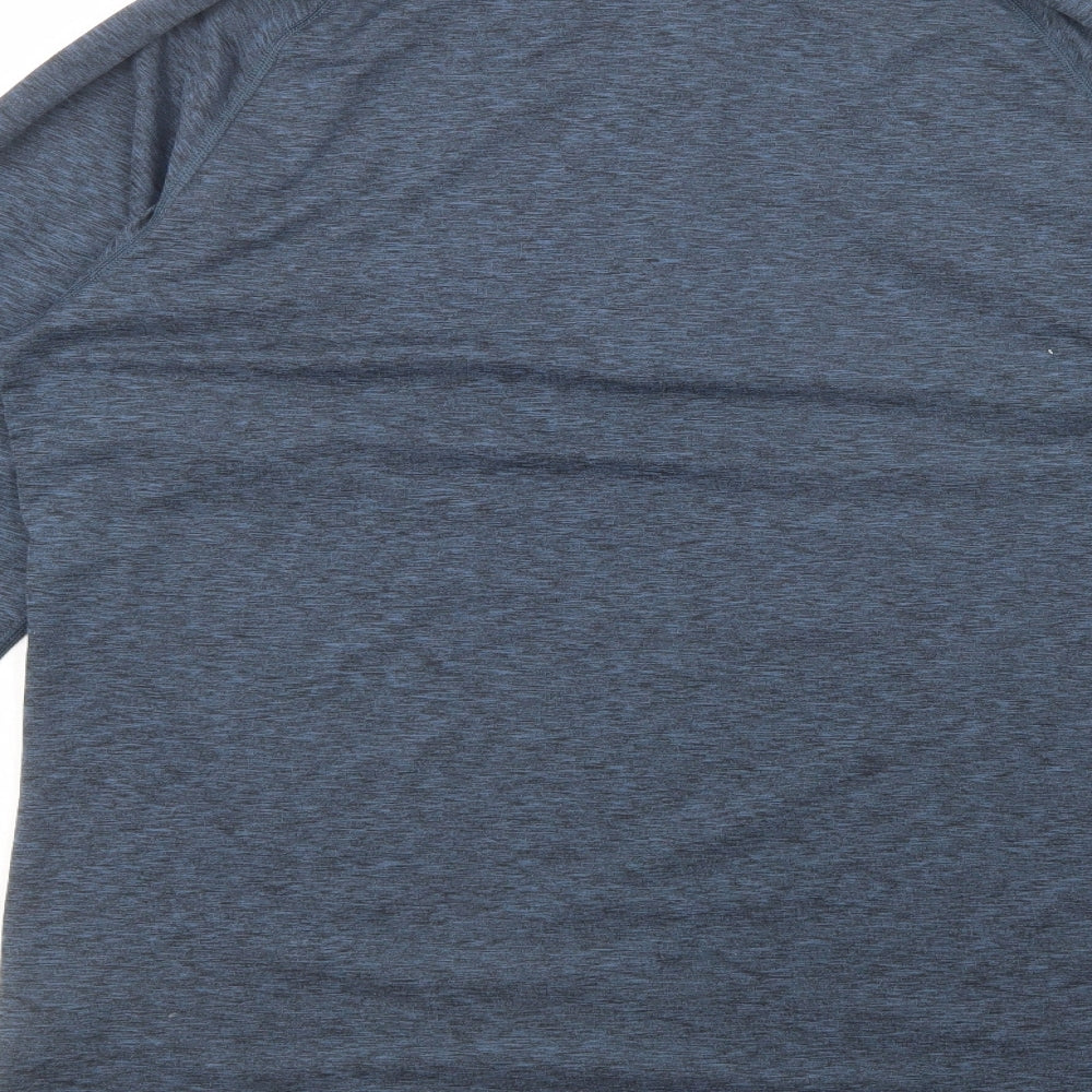 ASICS Mens Blue  Polyester Pullover Sweatshirt Size L