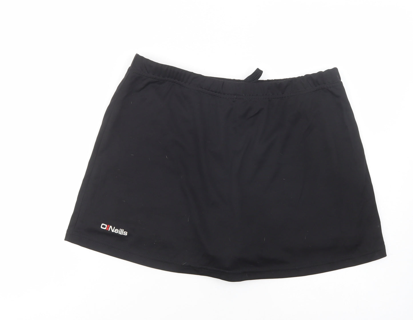 O'Neills Womens Black  Polyester Mini Skort Size 18   Drawstring