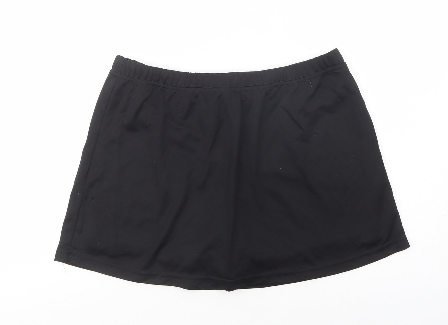 O'Neills Womens Black  Polyester Mini Skort Size 18   Drawstring