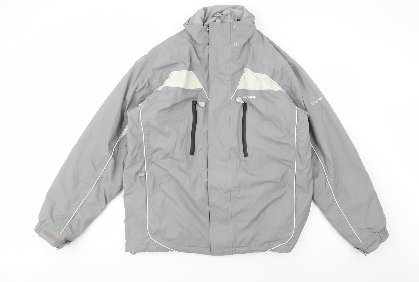 Trespass Mens Grey   Windbreaker Jacket Size M  Zip