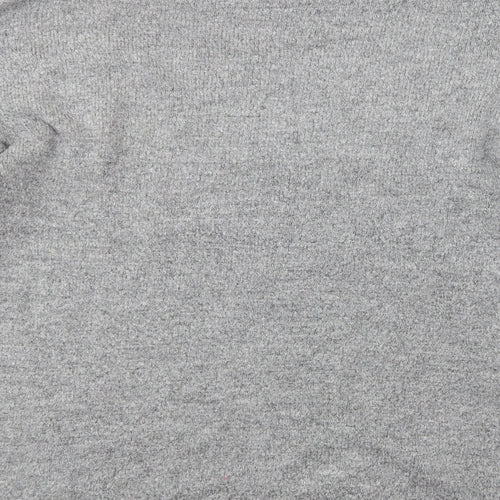 George Womens Grey Crew Neck  Acrylic Tunic Jumper Size 10