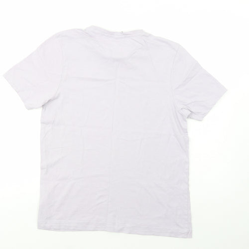 Slazenger Mens Purple  Cotton  T-Shirt Size S Crew Neck