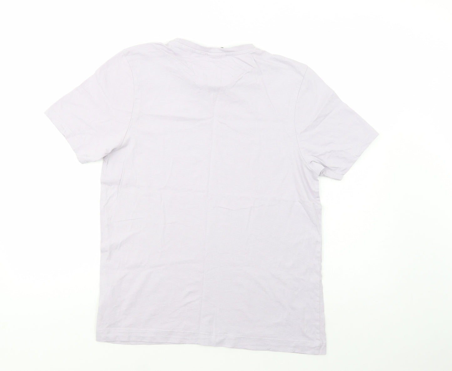 Slazenger Mens Purple  Cotton  T-Shirt Size S Crew Neck