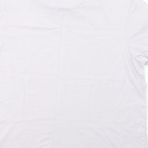 Slazenger Mens Purple  Cotton  T-Shirt Size S Crew Neck