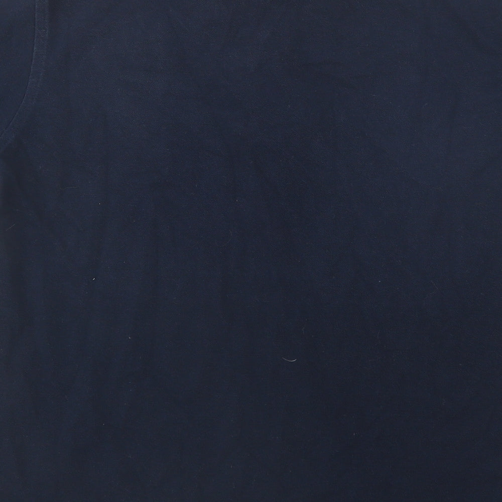 Polo Ralph Lauren Mens Blue  Cotton  Polo Size M Collared Button