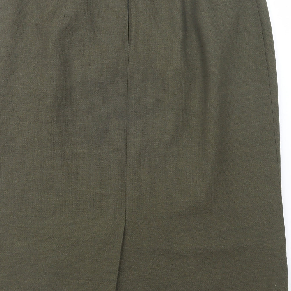 Habella Womens Green  Polyester Straight & Pencil Skirt Size 20   Zip