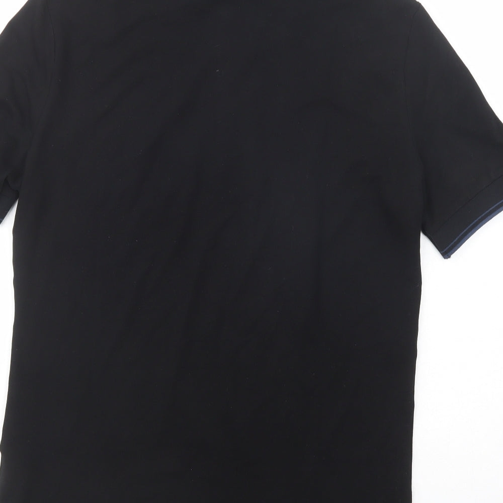 Vivienne Westwood Mens Black  Cotton  Polo Size M Collared Button