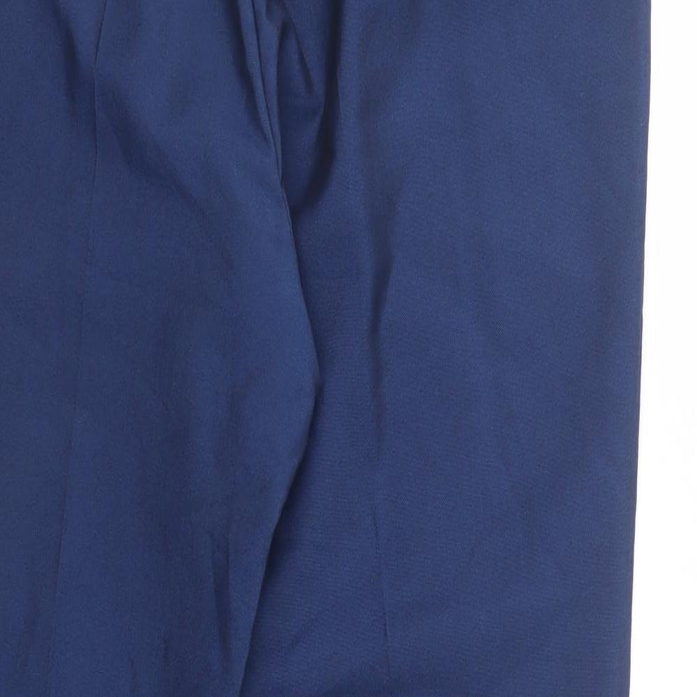 Cavani Mens Blue  Polyester Dress Pants Trousers Size 40 in L32 in Regular Button