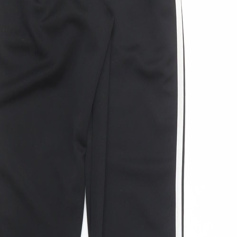 adidas Girls Black  Polyester Jogger Trousers Size 13-14 Years  Regular Drawstring