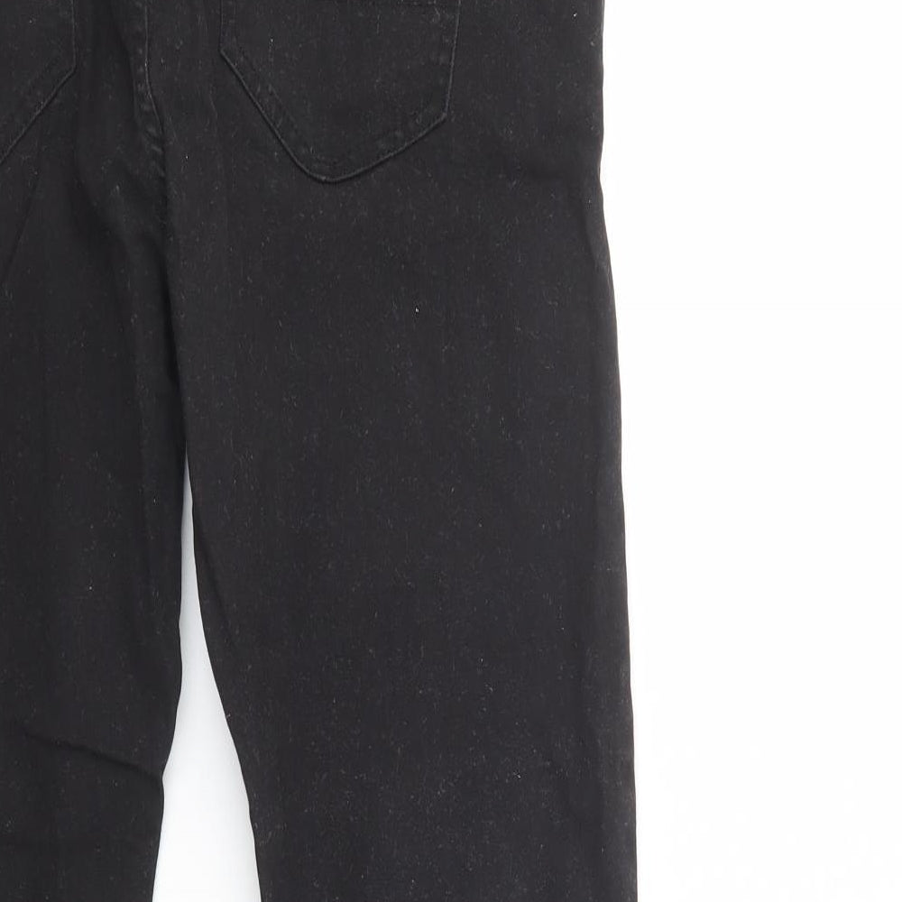 Denim Co. Mens Black  Cotton Skinny Jeans Size 38 in L32 in Regular Button