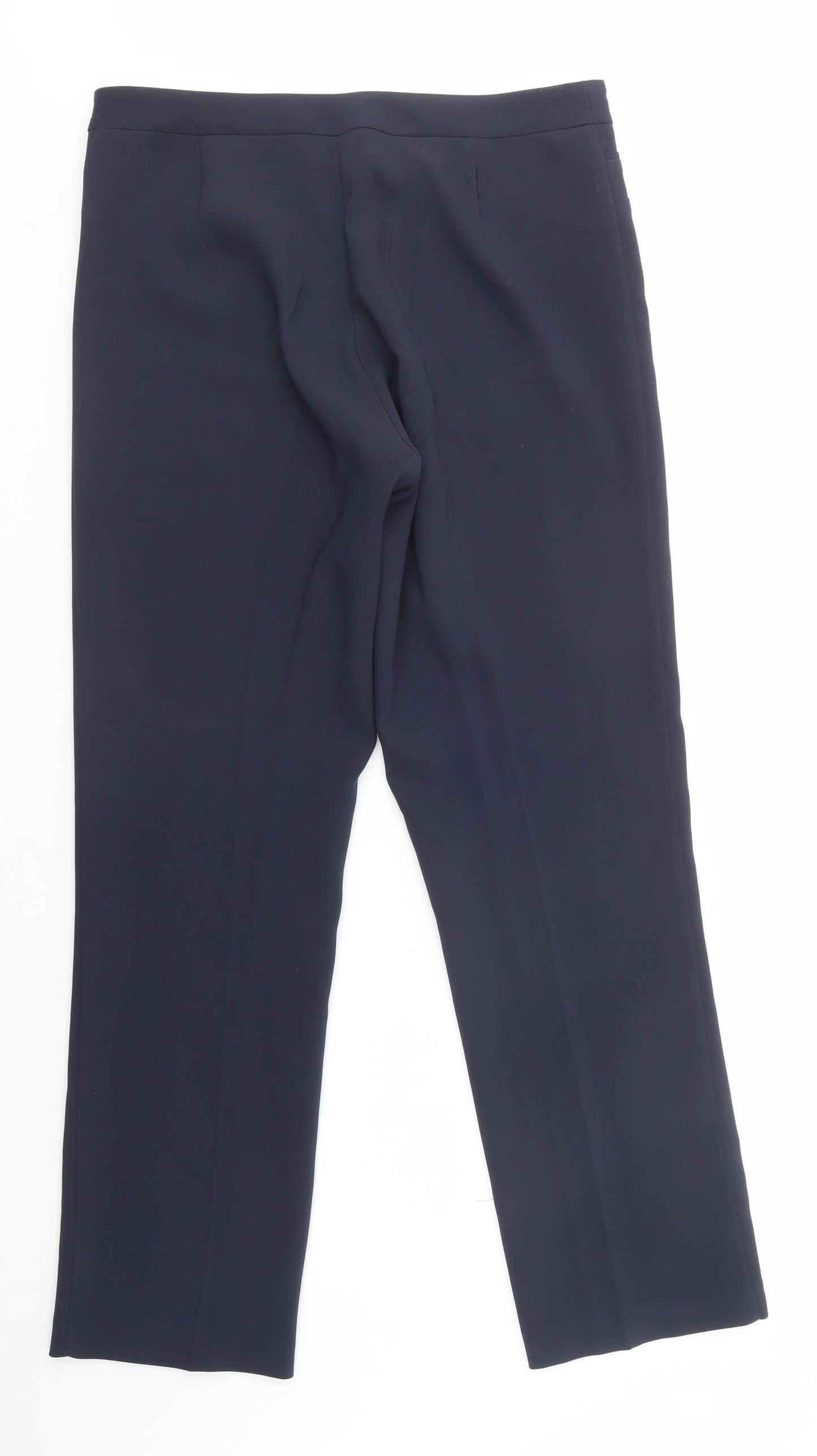 Gerard Womens Blue  Polyester Dress Pants Trousers Size 12 L32 in Regular Button