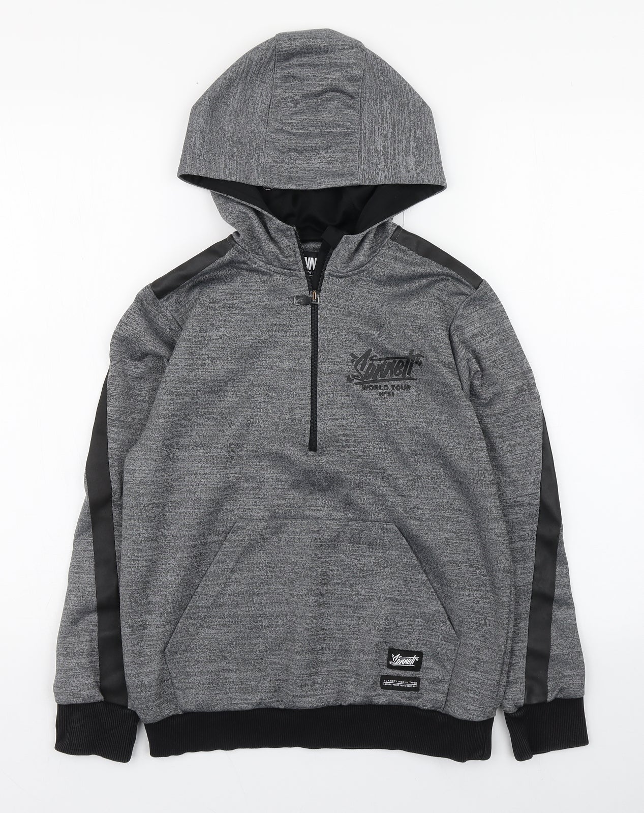Sonneti Boys Grey  100% Polyester Full Zip Hoodie Size 12-13 Years