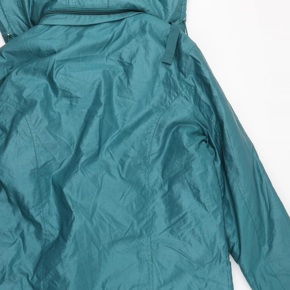 Dannimac Womens Blue   Windbreaker Coat Size 12  Zip