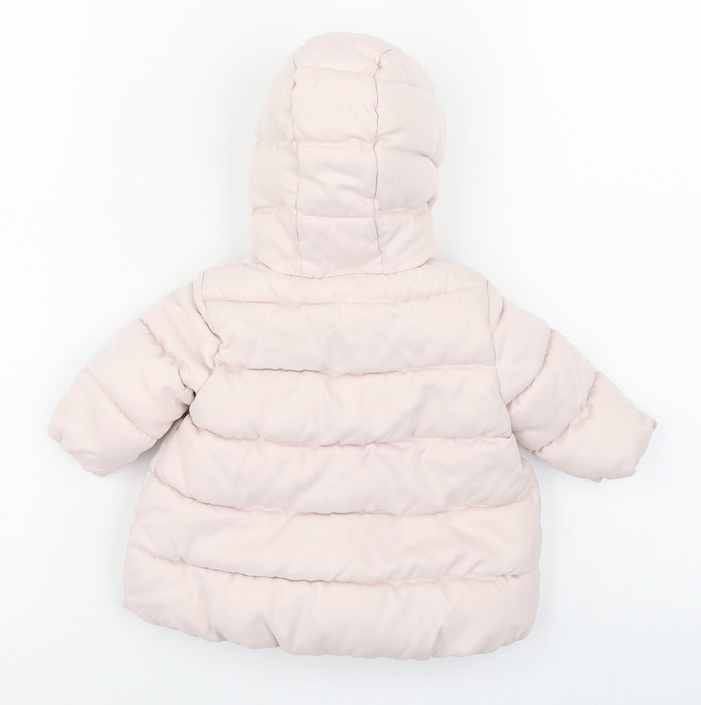 NEXT Girls Pink   Puffer Jacket Coat Size 0-3 Months   Button
