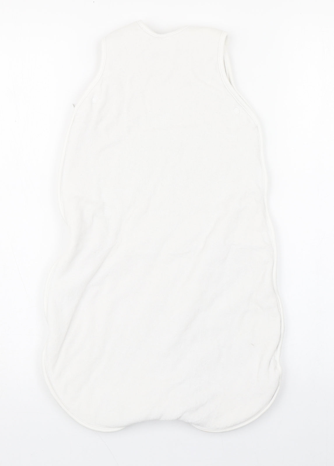 NEXT Baby White  Cotton Babygrow One-Piece Size 6-9 Months  Zip - Sleeping bag