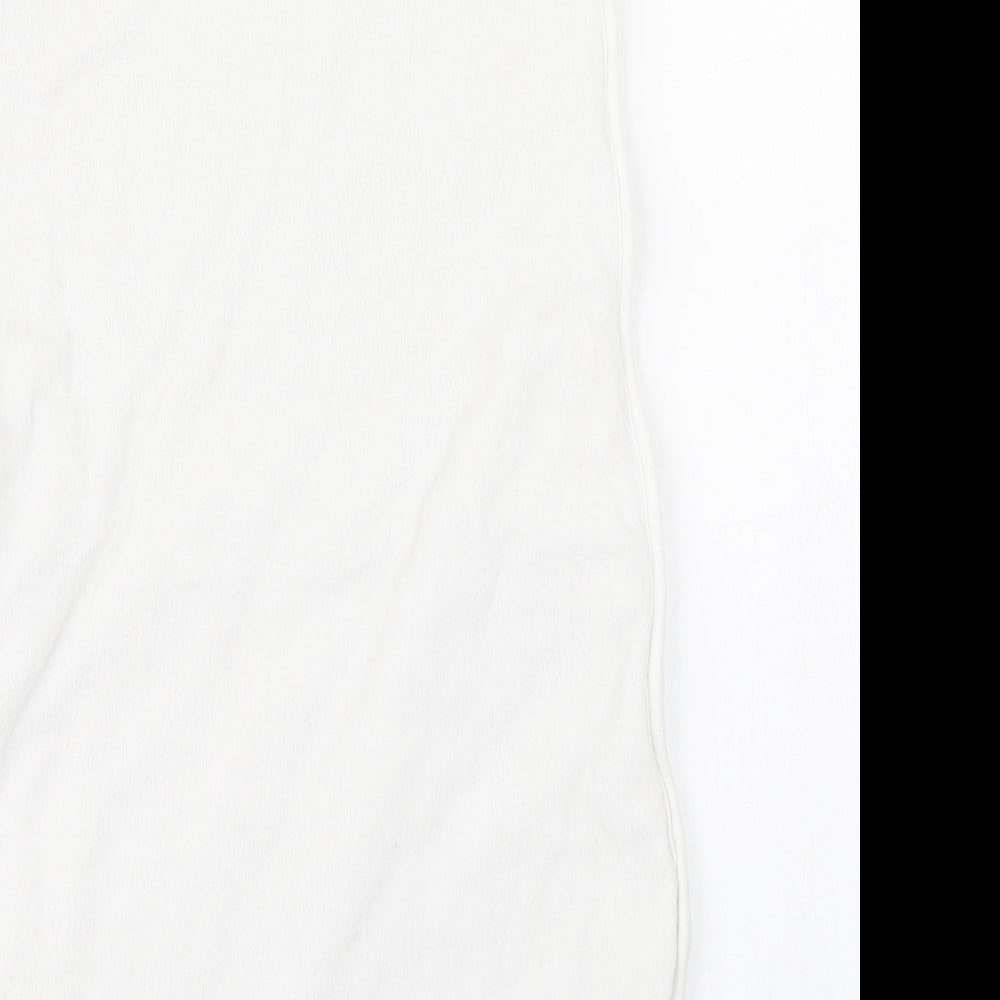 NEXT Baby White  Cotton Babygrow One-Piece Size 6-9 Months  Zip - Sleeping bag